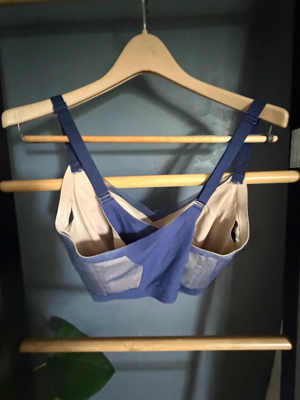 Honeylove Wireless Support Bra – Blue – Size 1X - Picture 3 of 3